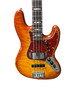 Fender Custom Shop 1964 RELIC  Artisan J Bass, Honeyburst Flame Maple Burl/Rosewood  4 String Bass At Bass Central