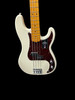 Fender AM Pro II Precision, Olympic White / Maple  4 String Bass At Bass Central