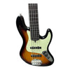 Lakland Skyline 55-60 FRETLESS 3TSB / L Fretless  lined Ebony 5 String Bass At Bass Central