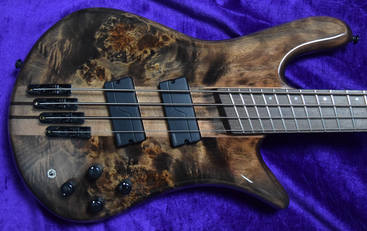 Spector NS Dimension 4-String, Super Faded Black Gloss Over Poplar