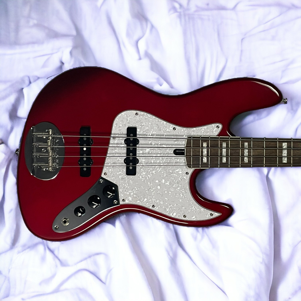 Lakland Skyline 44-60 (Joe Osborn) Custom, Candy Apple Red