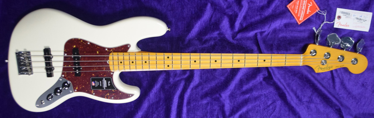 Fender American Professional II Jazz Bass, Olympic White / Maple