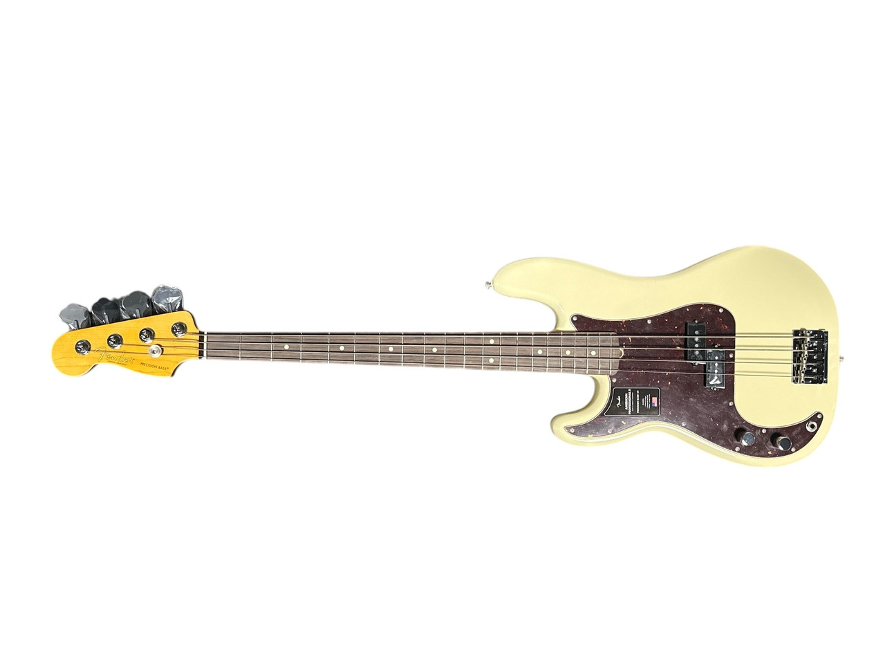 Fender USA Precision Bassレフティ Fender American Pro II P-Bass *LEFTY*, Olympic White with Rosewood