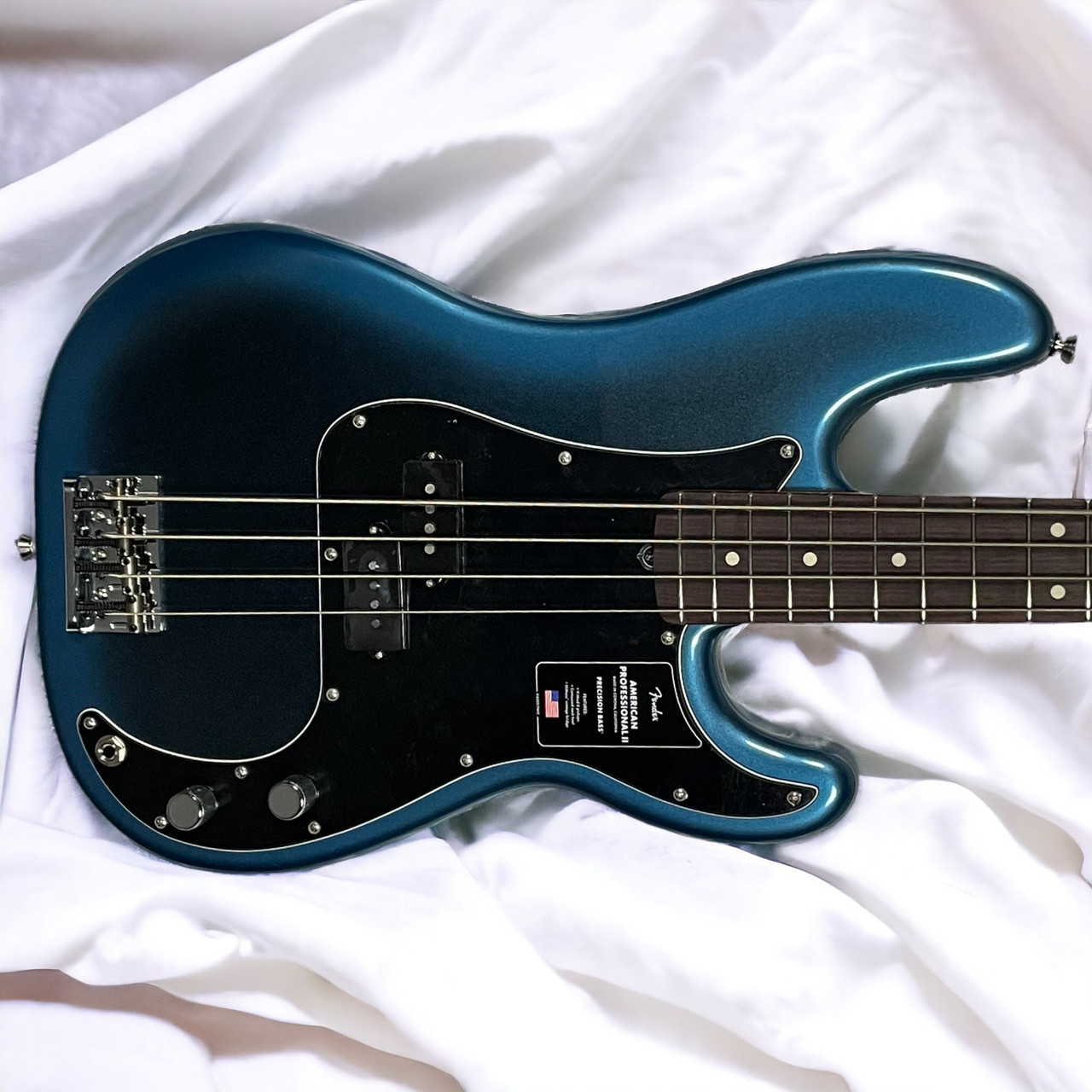 Fender AM Pro II Precision Bass, Dark Night / Rosewood