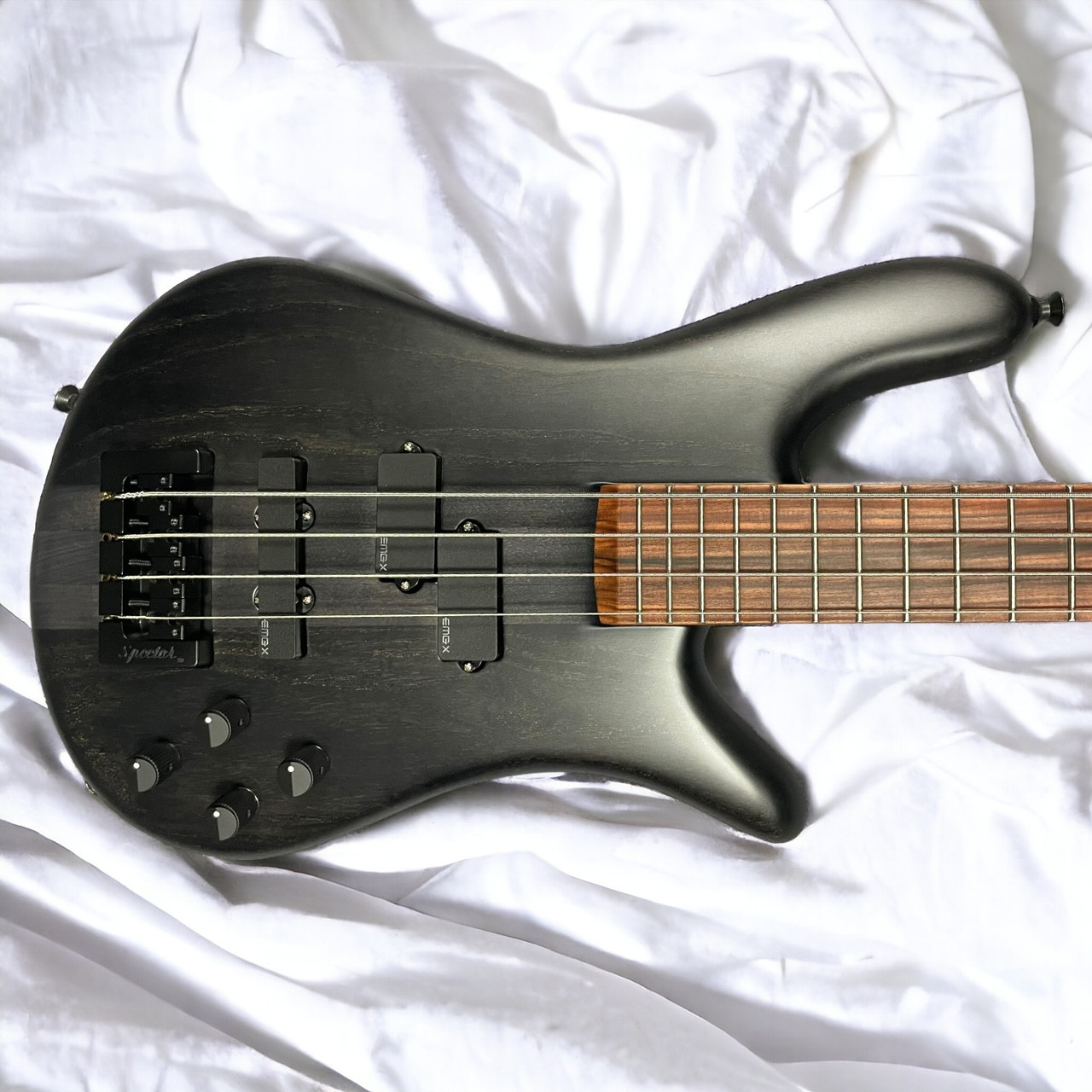 Spector USA NS-2, Matte Black Stain / Pau Ferro / 1.5