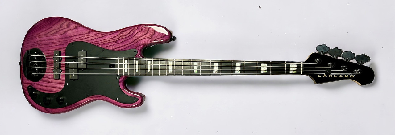 Lakland Skyline 44-64 Custom GZ, Trans Purple / Ebony / Geezer