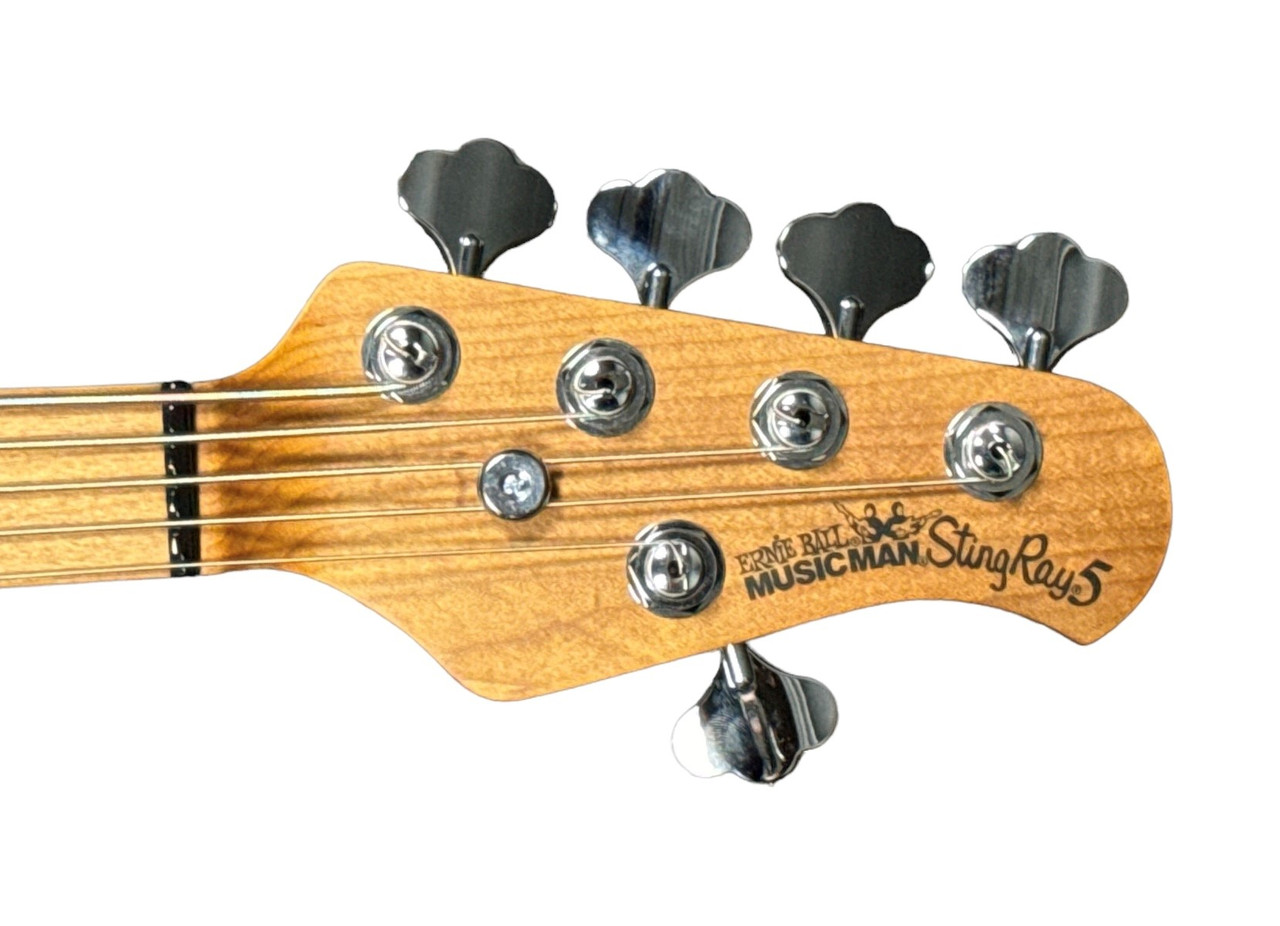 Ernie Ball Music Man StingRay 5 HH Special, Black Gloss / Roasted