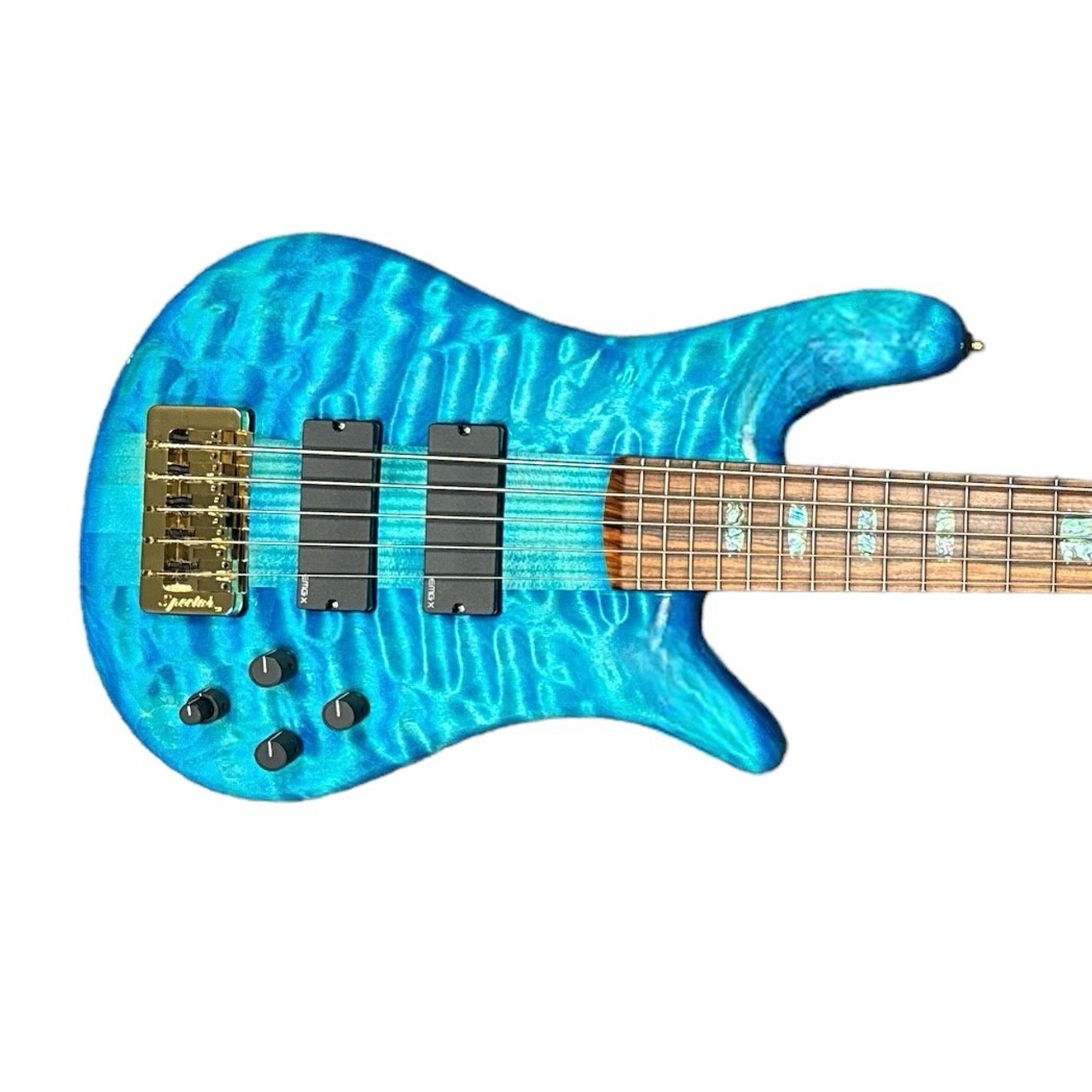 Spector USA NS-5XL, Bahama Blue w/ Pau Ferro and HAZ-LAB