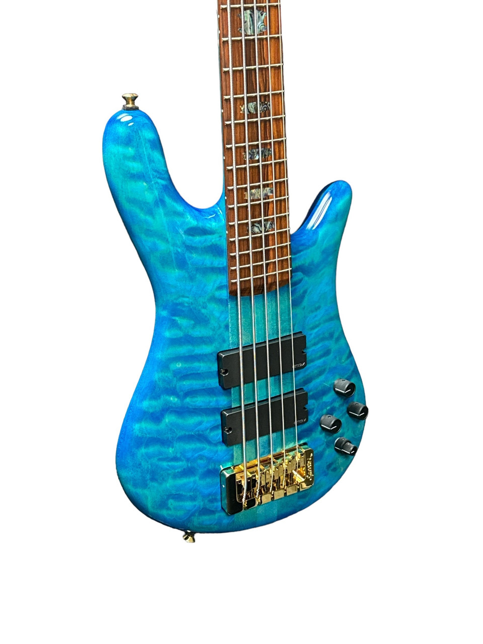 Spector USA NS-5XL, Bahama Blue w/ Pau Ferro and HAZ-LAB