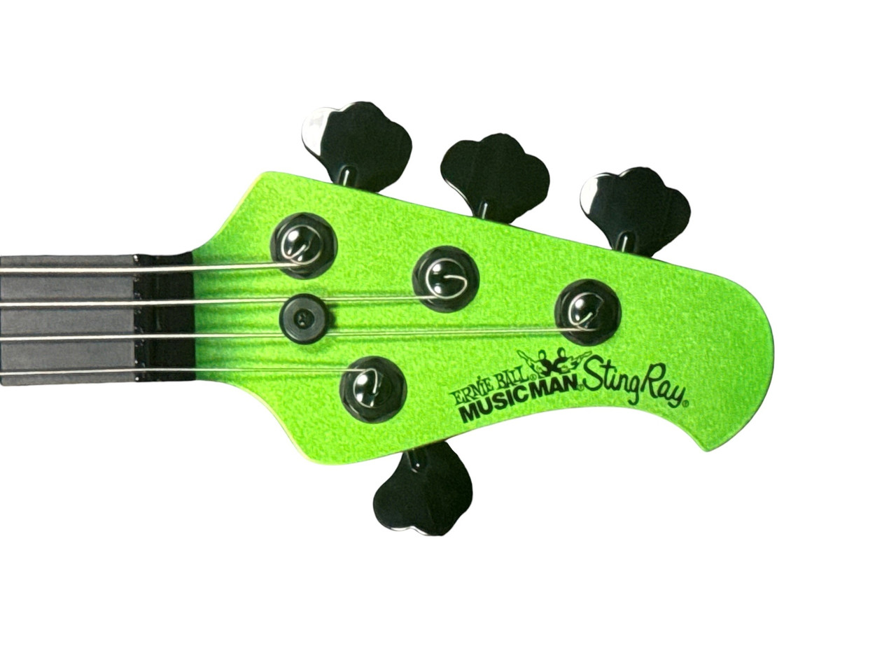 Ernie Ball Music Man StingRay 4 HH Special, Kiwi Green / Ebony 8.2