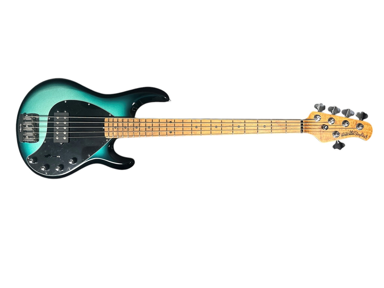 Ernie Ball Music Man StingRay 5 Special, Frost Green with Roasted