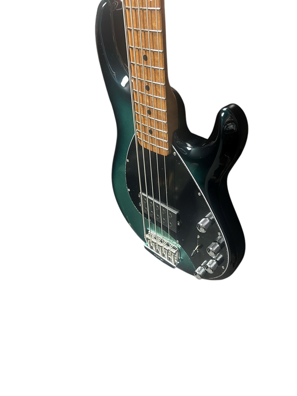 Ernie Ball Music Man StingRay 5 Special, Frost Green with Roasted
