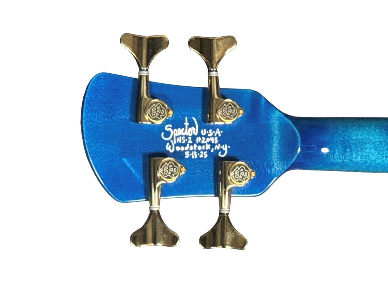 Spector USA NS-2, Bahama Blue Gloss / Pau Ferro 1.5 Nut 8 LBS *On