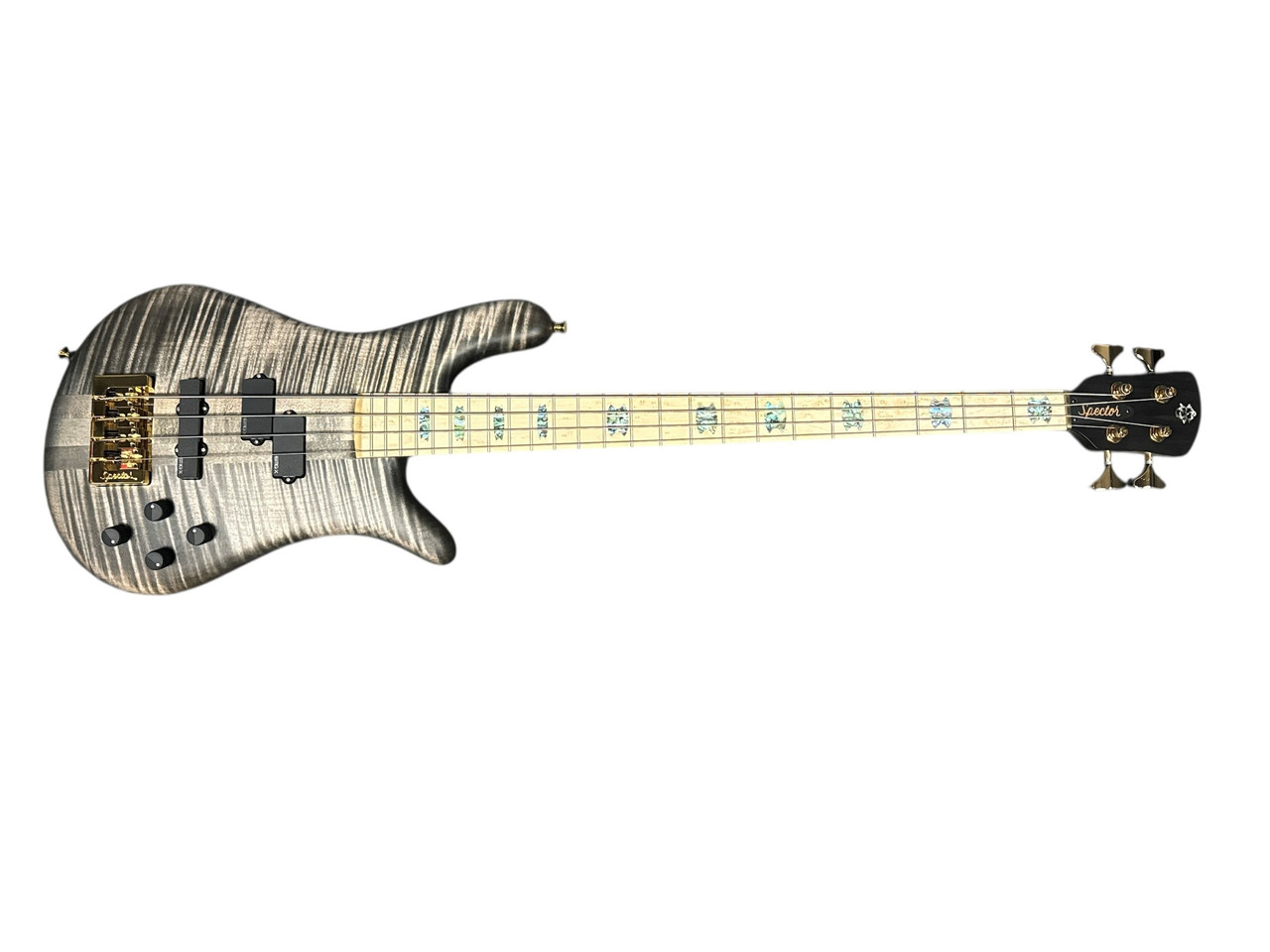 Spector USA NS-2, Super Faded Black (Oil Finish) / Birdseye Maple