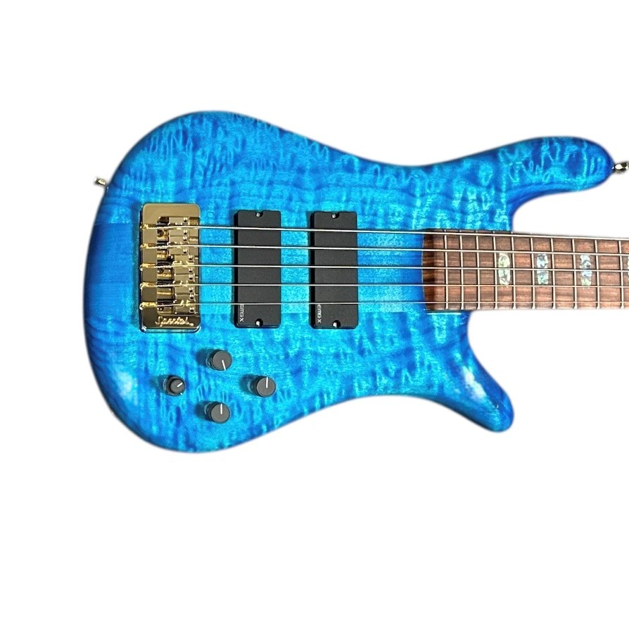 Spector USA NS-5XL, Bahama Blue w/ Pau Ferro and HAZ-LAB Preamp