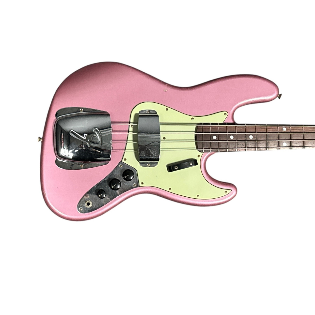 Fender Custom Shop Journeyman 1965 Jazz Bass, Faded Burgundy Mist