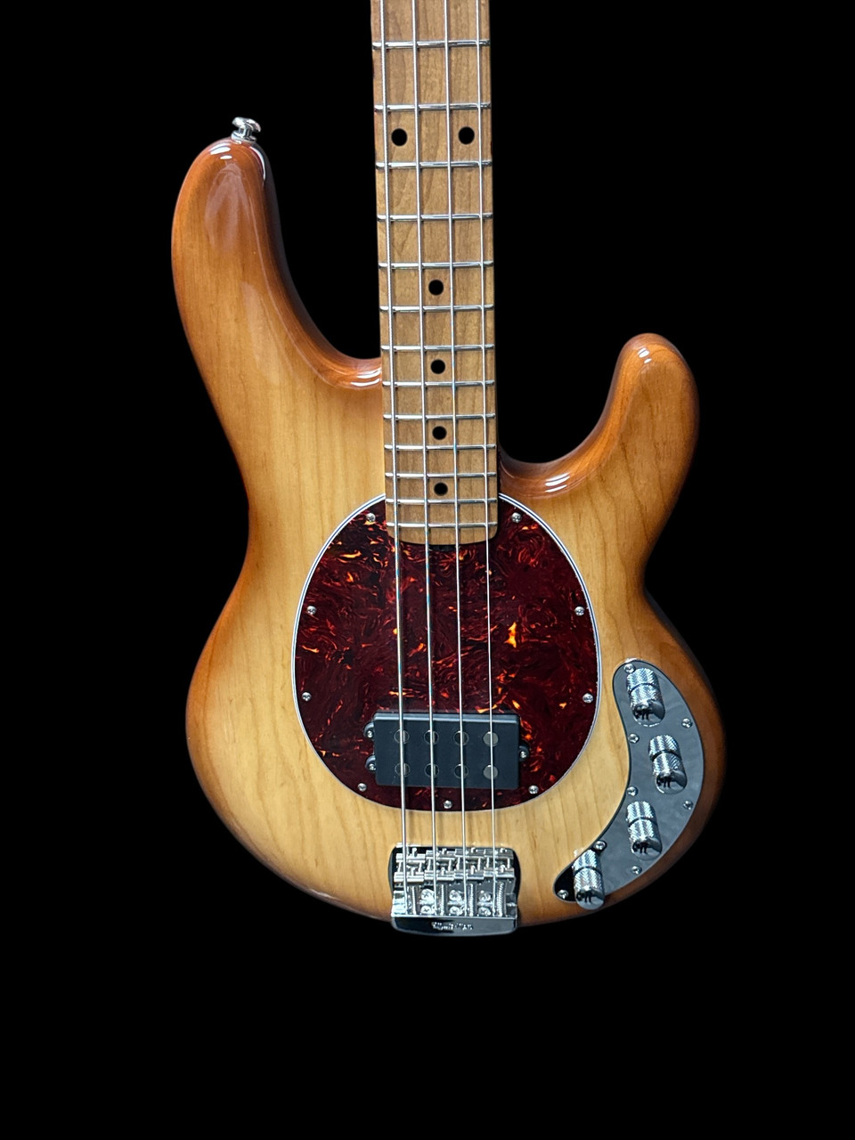 Ernie Ball Music Man Stingray 4 H Special, Hot Honey / Roasted