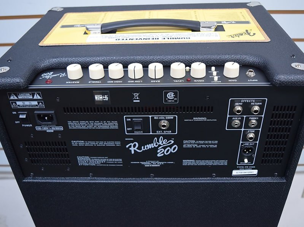 Fender Rumble 200 Bass Combo - Bass Central