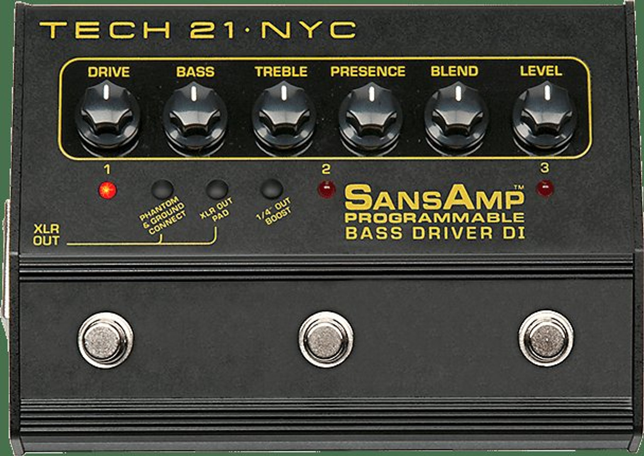 Tech21 Geddy Lee Signature SansAmp Bass Guitar Pedal w/ Box - Used