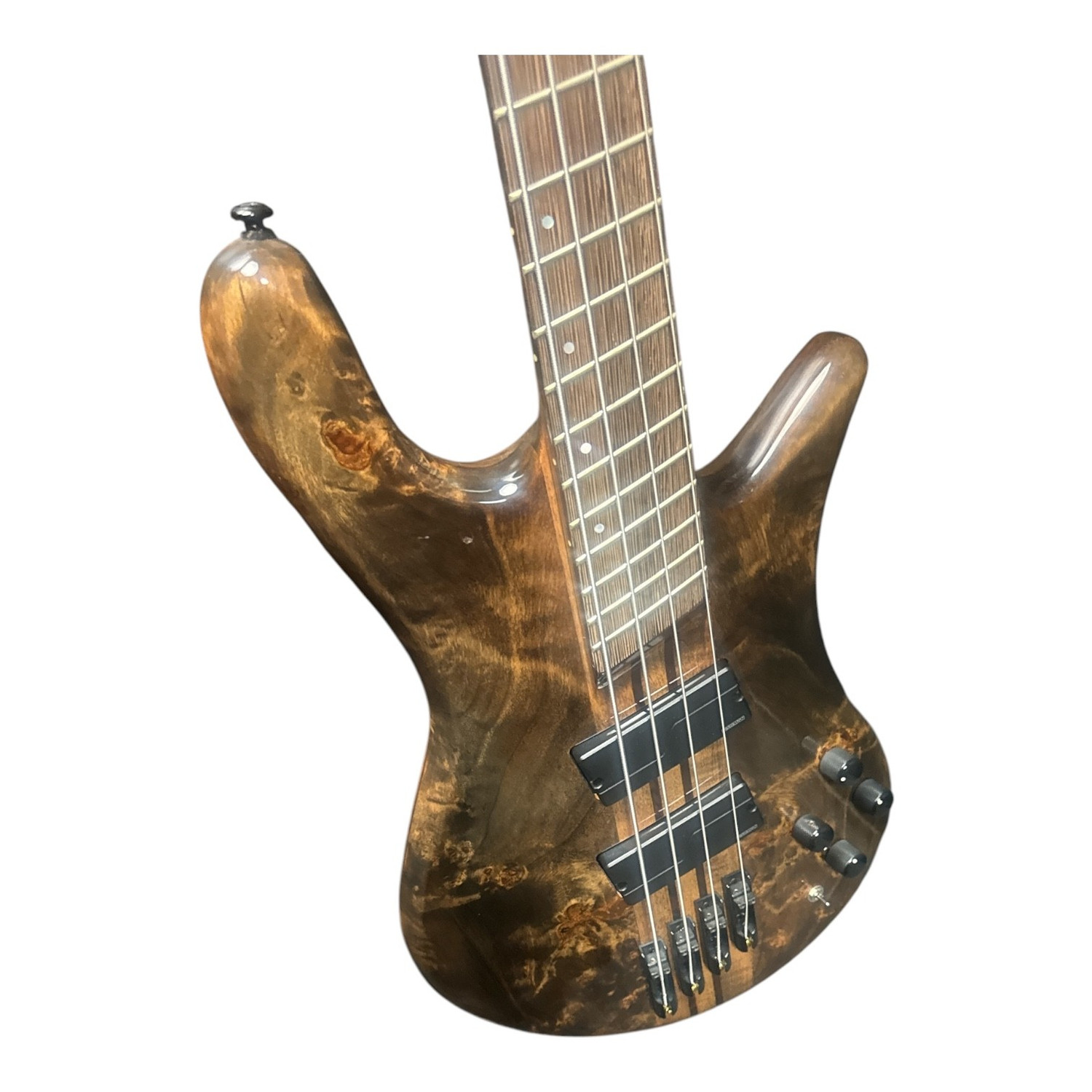 Spector NS Dimension 4-String, Super Faded Black Gloss Over Poplar