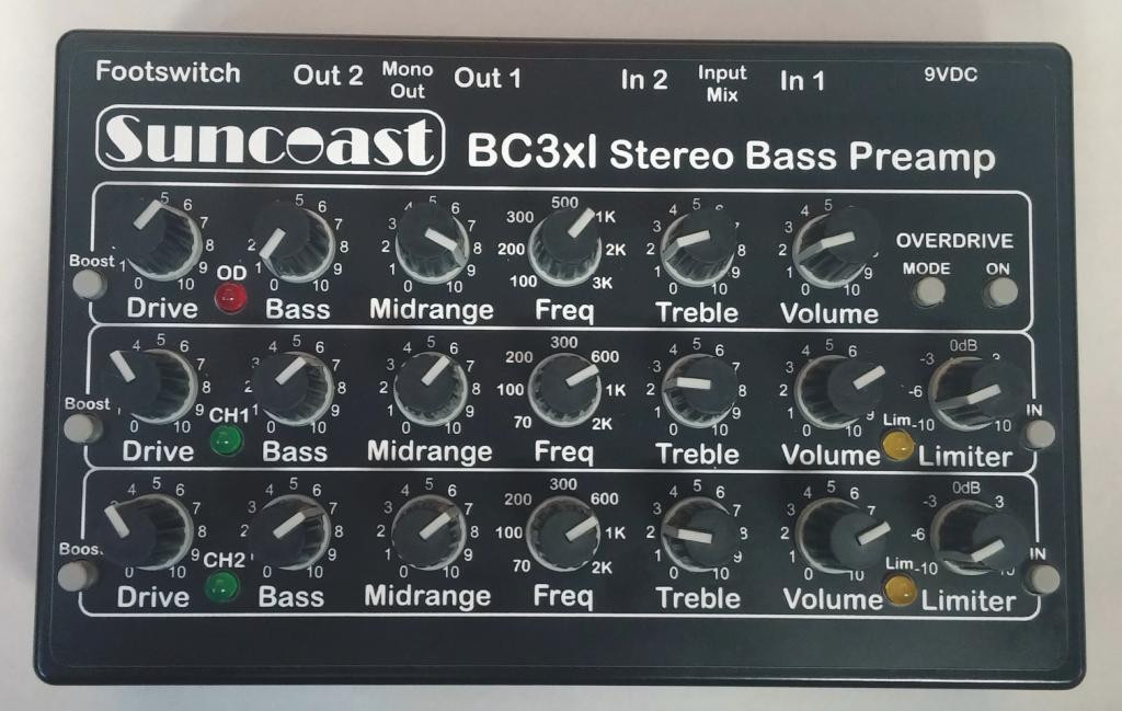Suncoast BC-3 XL Stereo Bass Preamp *Designed with Billy Sheehan