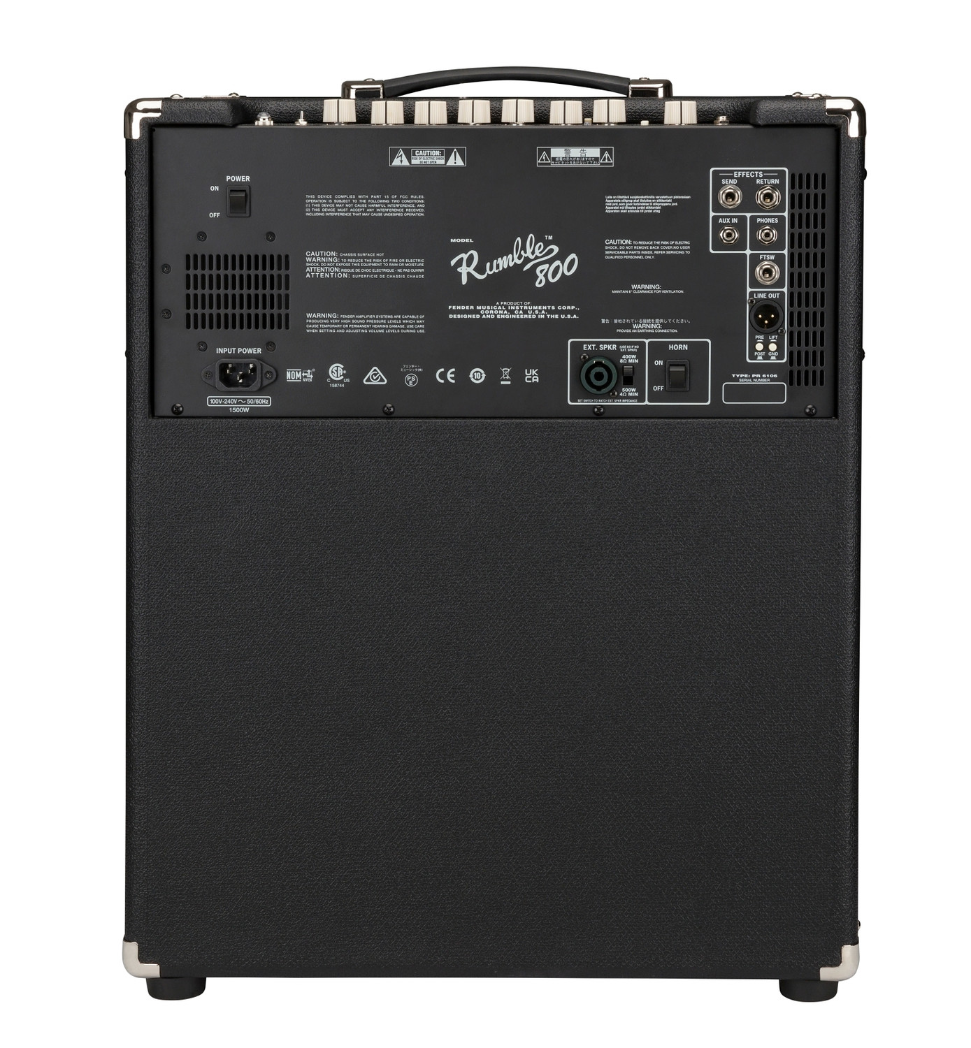 Fender Rumble 800 ベースアンプ Fender Rumble 800 2x10 Bass Combo Amp *ON ORDER, ETA Aug. 2026