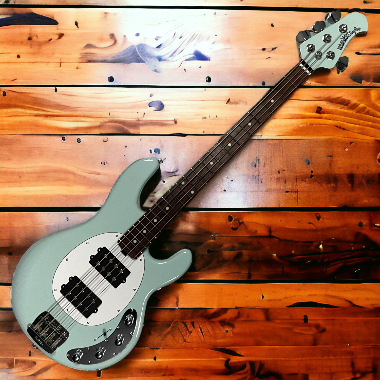 Ernie Ball Music Man StingRay 4 HH Special, Sea Breeze / Rosewood