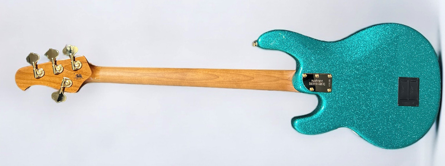 Ernie Ball Music Man Stingray 4 Special, Ocean Sparkle / Roasted