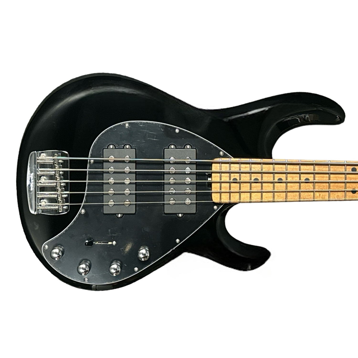 Ernie Ball Music Man StingRay 5 HH Special, Black Gloss / Roasted