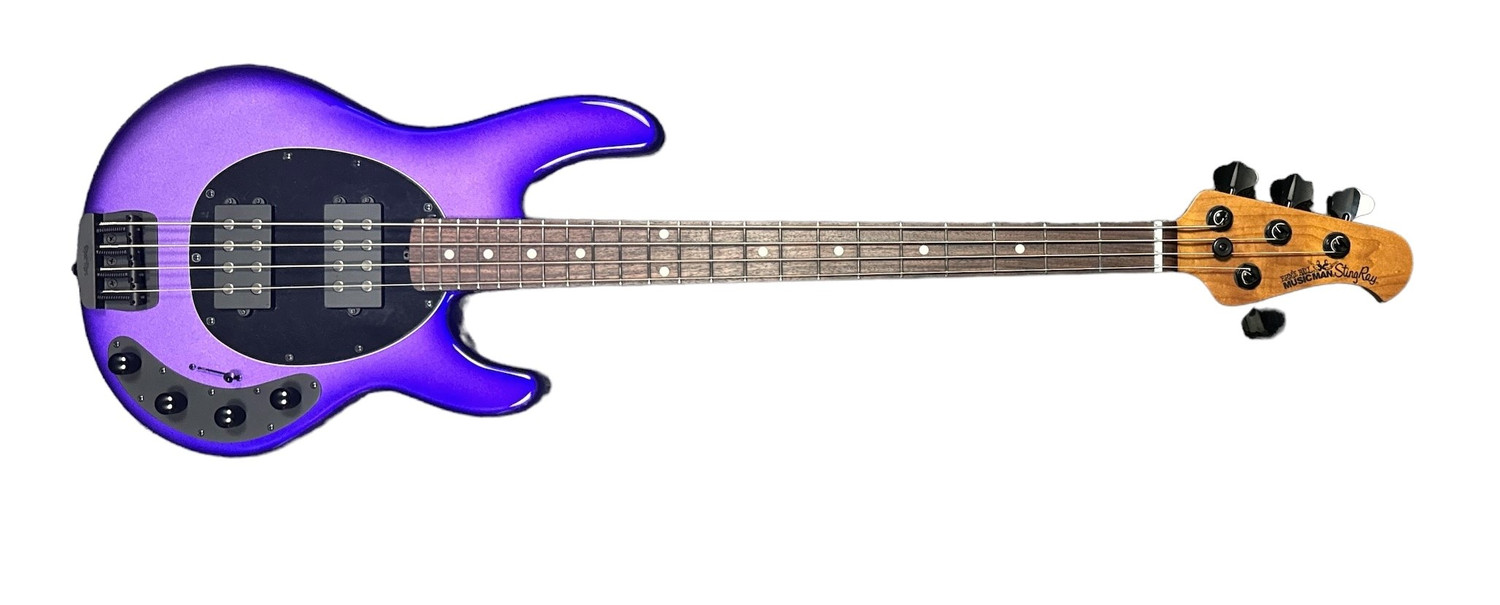 Ernie Ball Music Man StingRay 4 HH Special, Grape Crush/ Rosewood