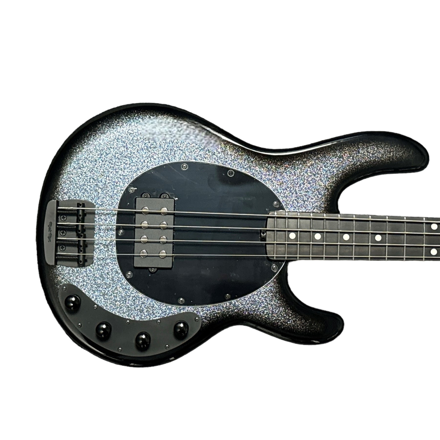 Ernie Ball Music Man StingRay 4 Special, Smoked Chrome with Ebony