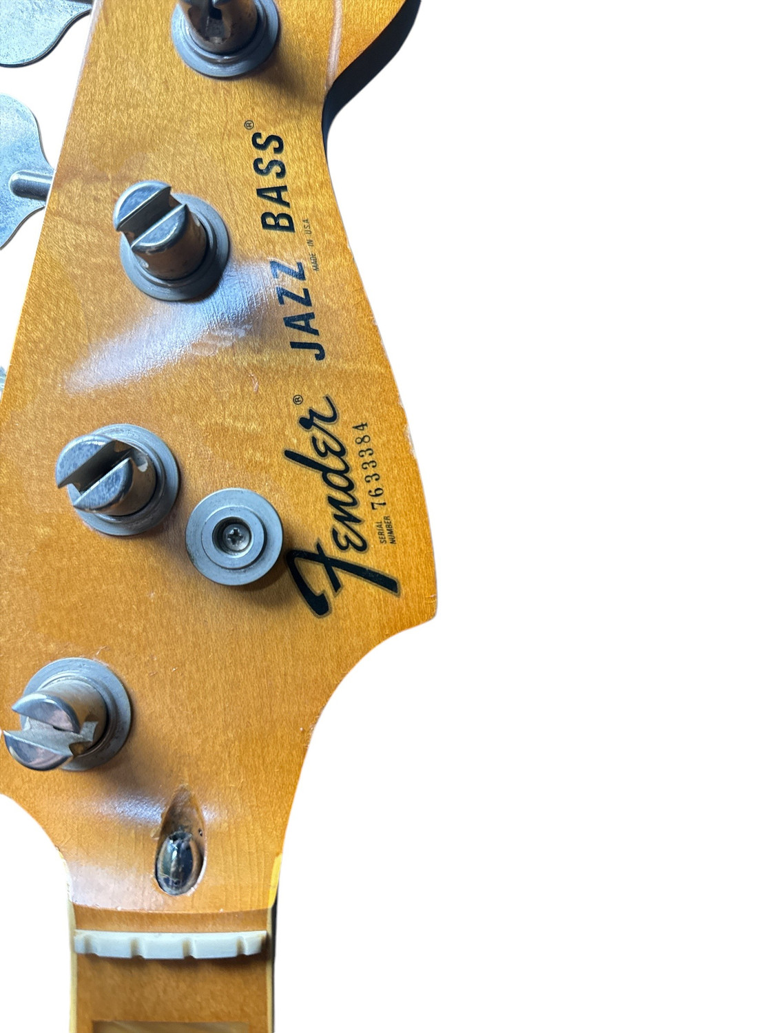 Fender 1976 Jazz Bass Neck, Maple Fingerboard, White Block Inlays