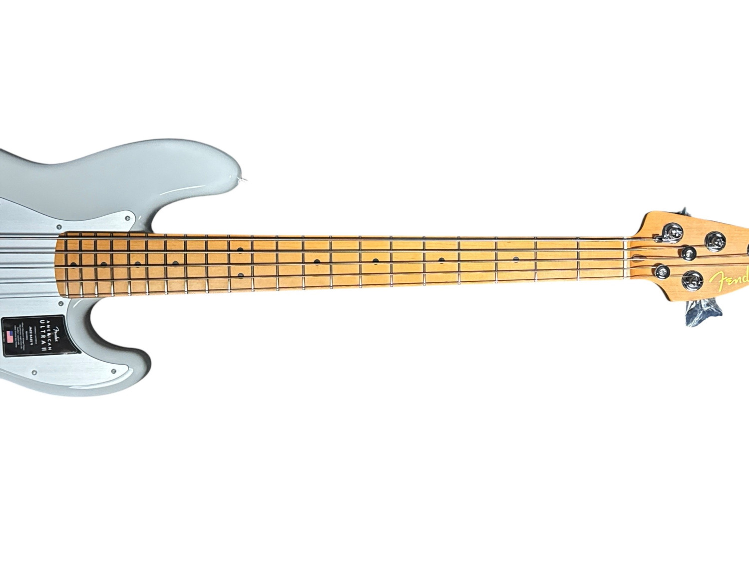 Fender American Ultra II Jazz Bass (5), Avalanche / Maple 9.7 LBS 