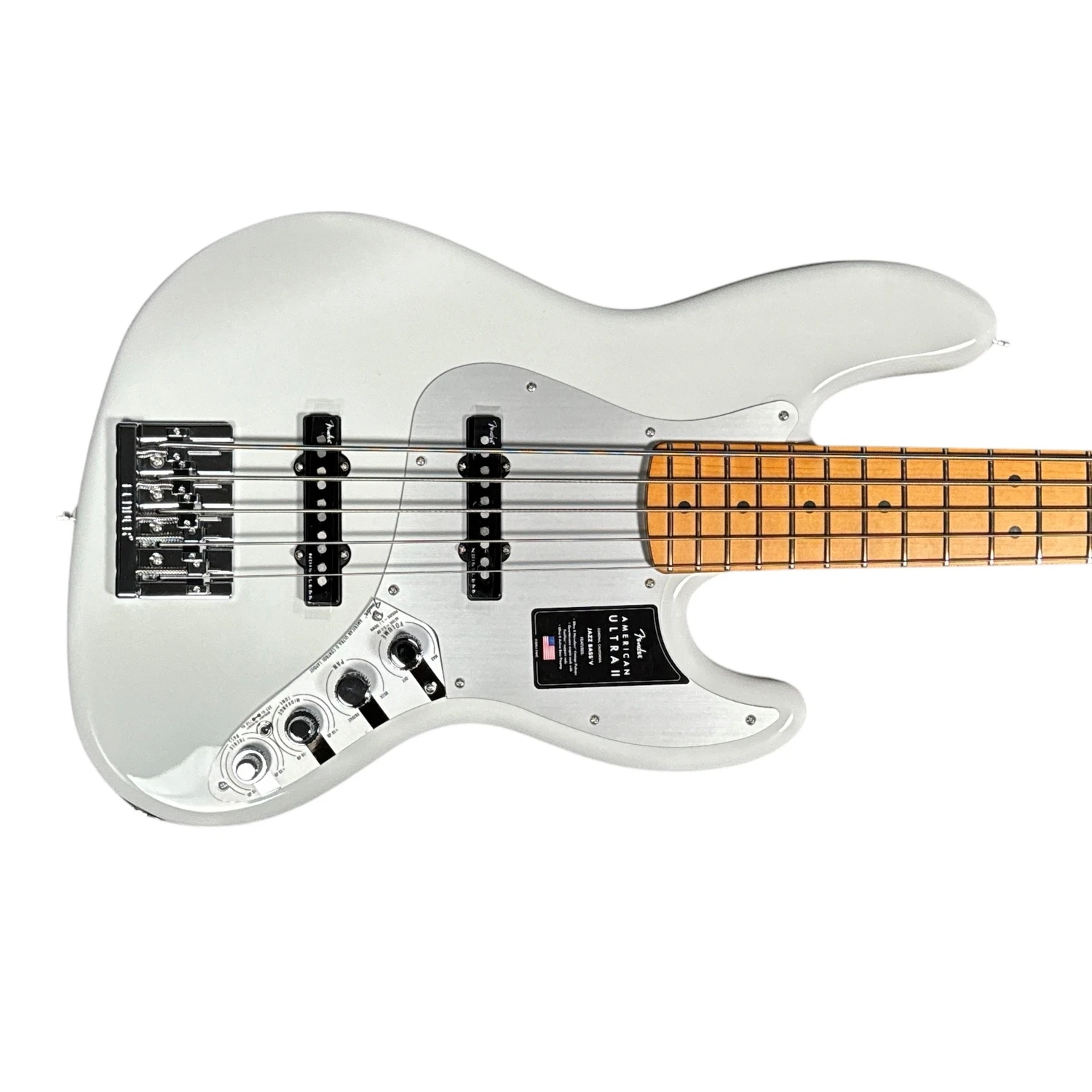 Fender American Ultra II Jazz Bass (5), Avalanche / Maple 9.7 LBS 