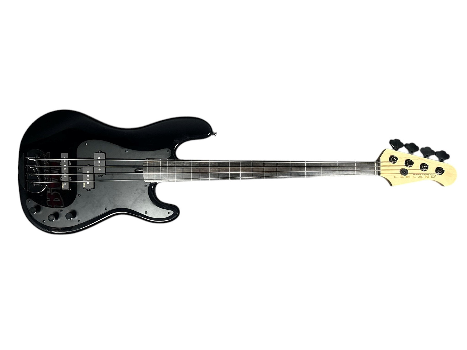 Lakland Skyline 44-64 GZ FRETLESS, Gloss Black / Lined Ebony