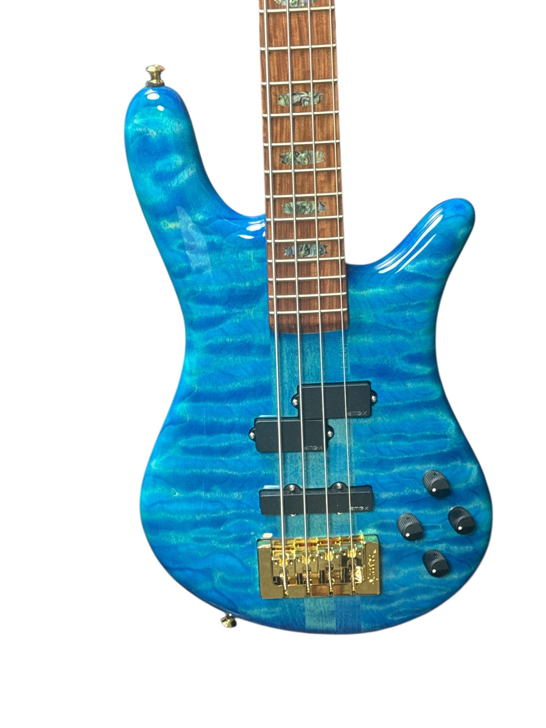 Spector USA NS-2, Bahama Blue Gloss / Pau Ferro 1.5 Nut *On Order