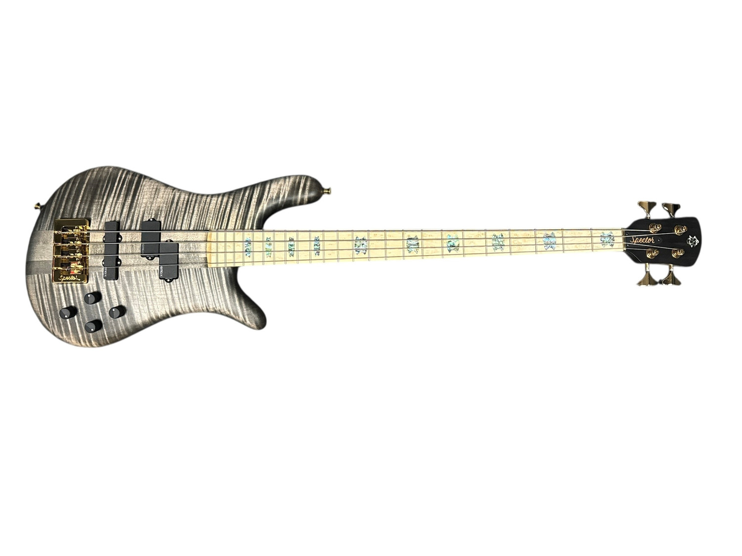 Spector USA NS-2, Super Faded Black (Oil Finish) / Birdseye Maple