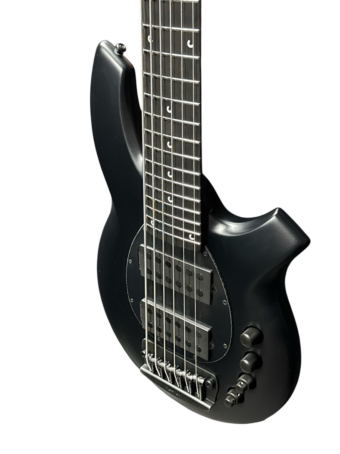 Ernie Ball Music Man Bongo 6 HH, Stealth Black/ Ebony *IN STOCK*