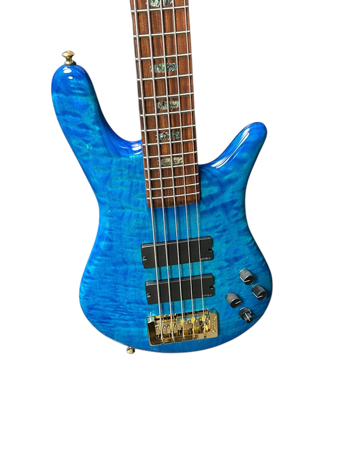 Spector USA NS-5XL, Bahama Blue w/ Pau Ferro and HAZ-LAB Preamp