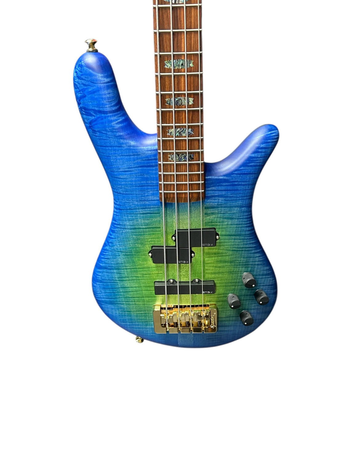 エレキベース spector USA ns-2j Spector USA NS-2, Custom Matte Green-Blue Burst w/ Haz-Lab / 1.5