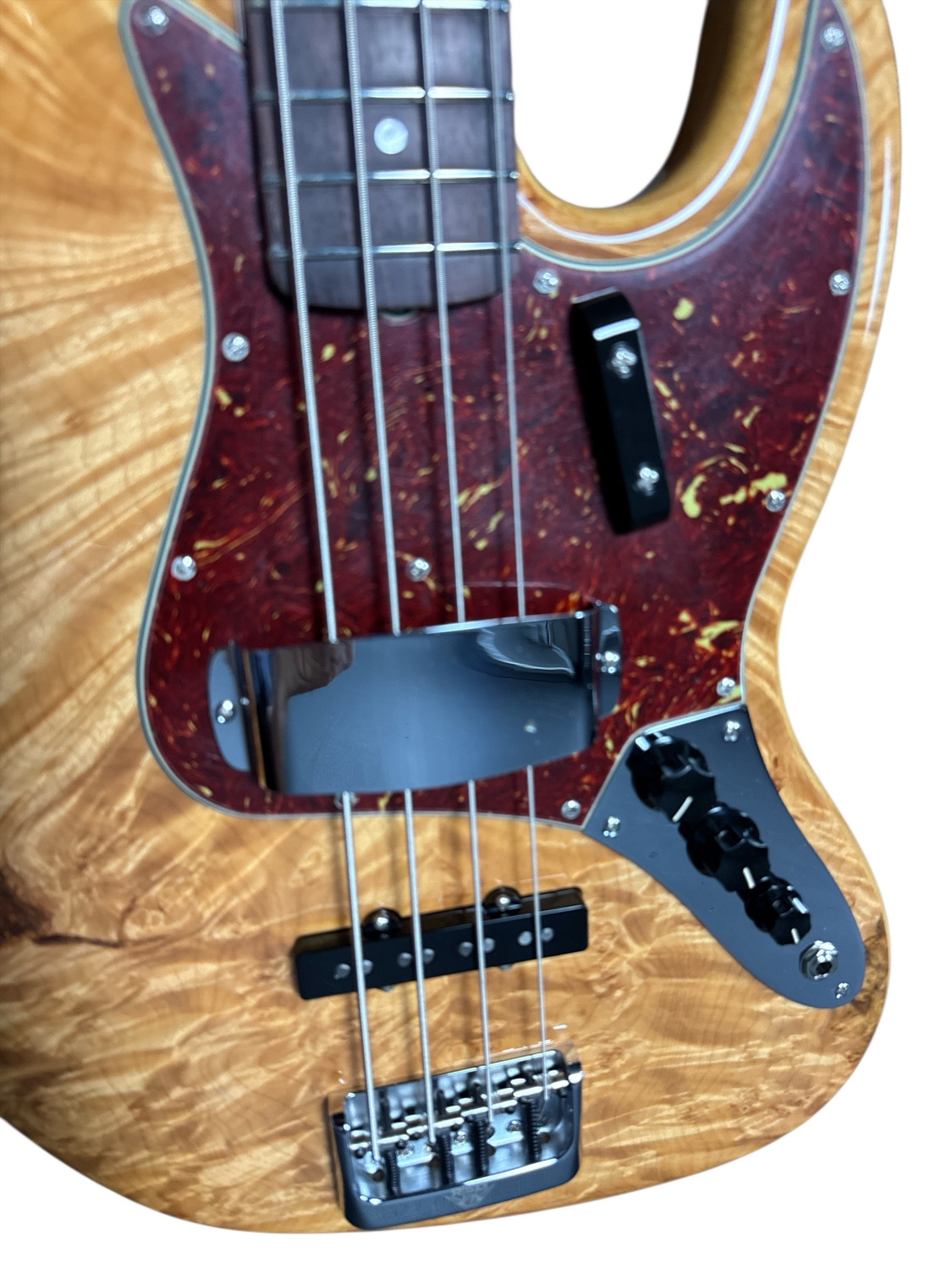 Fender Custom Shop NOS Artisan Jazz Bass, Flame Maple Burl