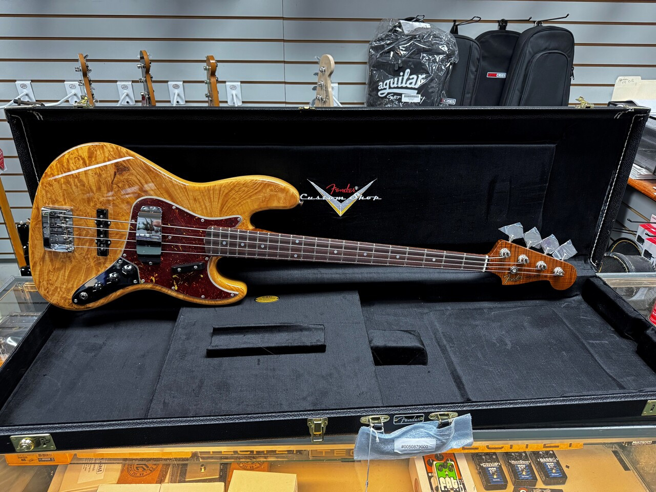 Fender Custom Shop NOS Artisan Jazz Bass, Flame Maple Burl