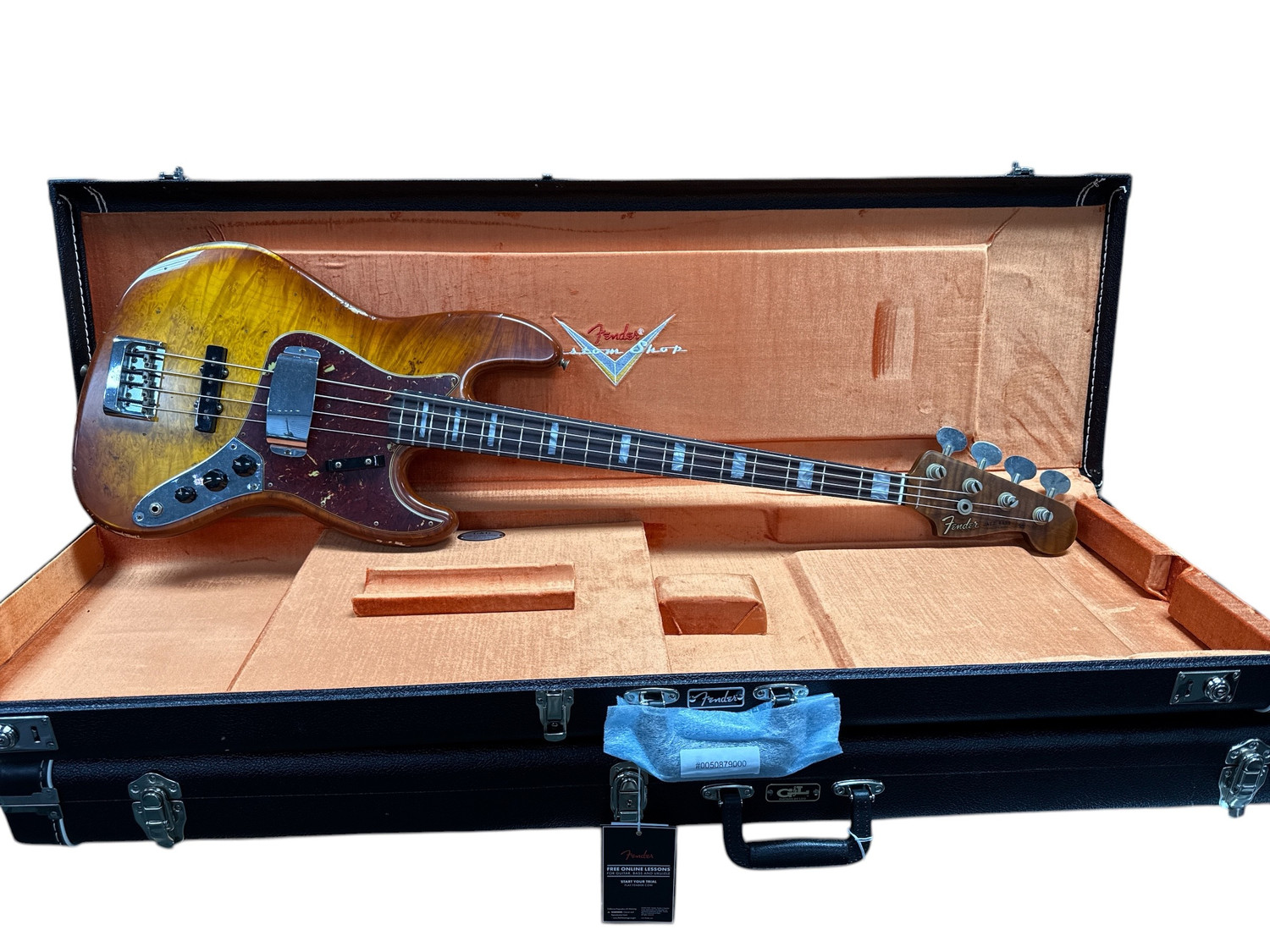 Fender Custom Shop 1964 RELIC Artisan Jazz Bass, Honeyburst Flame Fender Custom Shop 1964 RELIC Artisan Jazz Bass, Honeyburst Flame