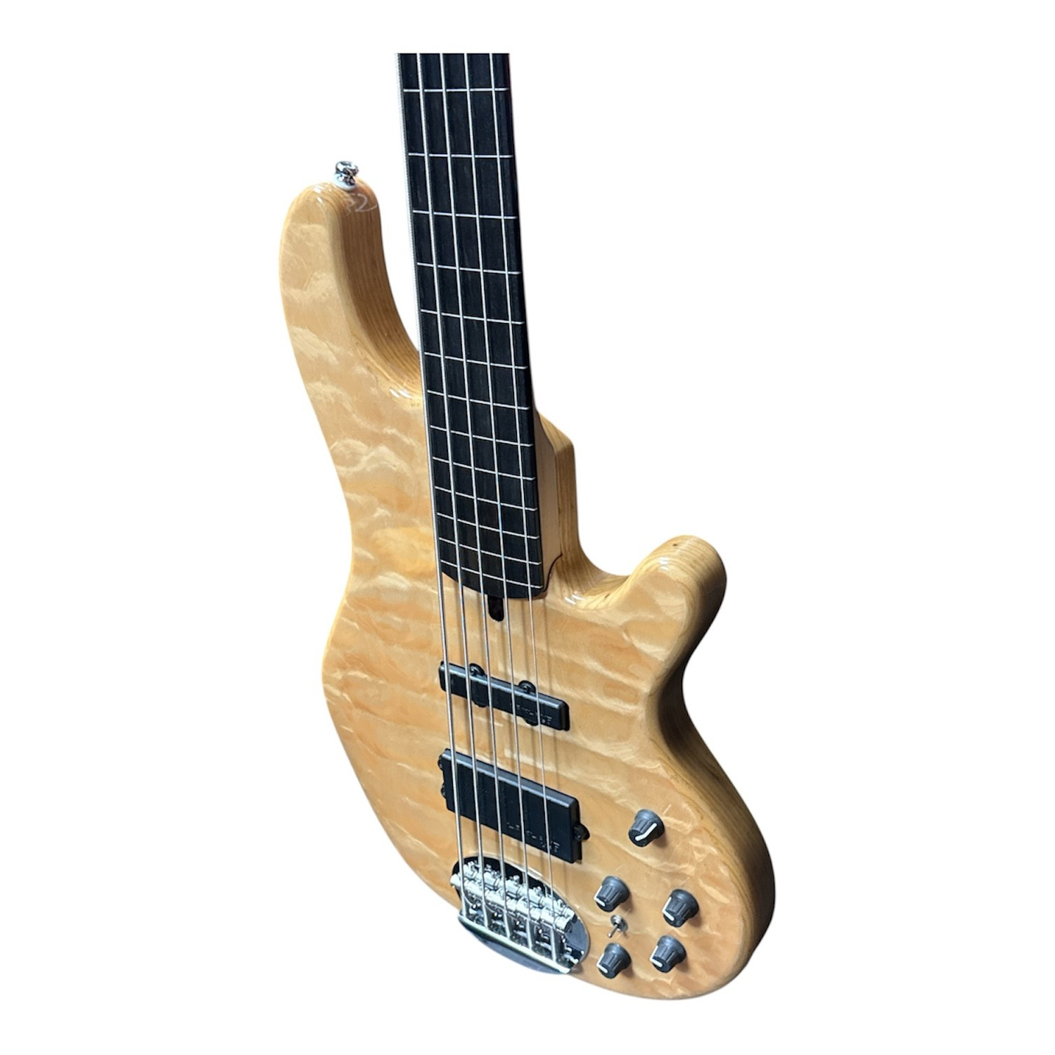 Lakland Skyline 55-02 Deluxe FRETLESS Natural / Lined Ebony *RARE