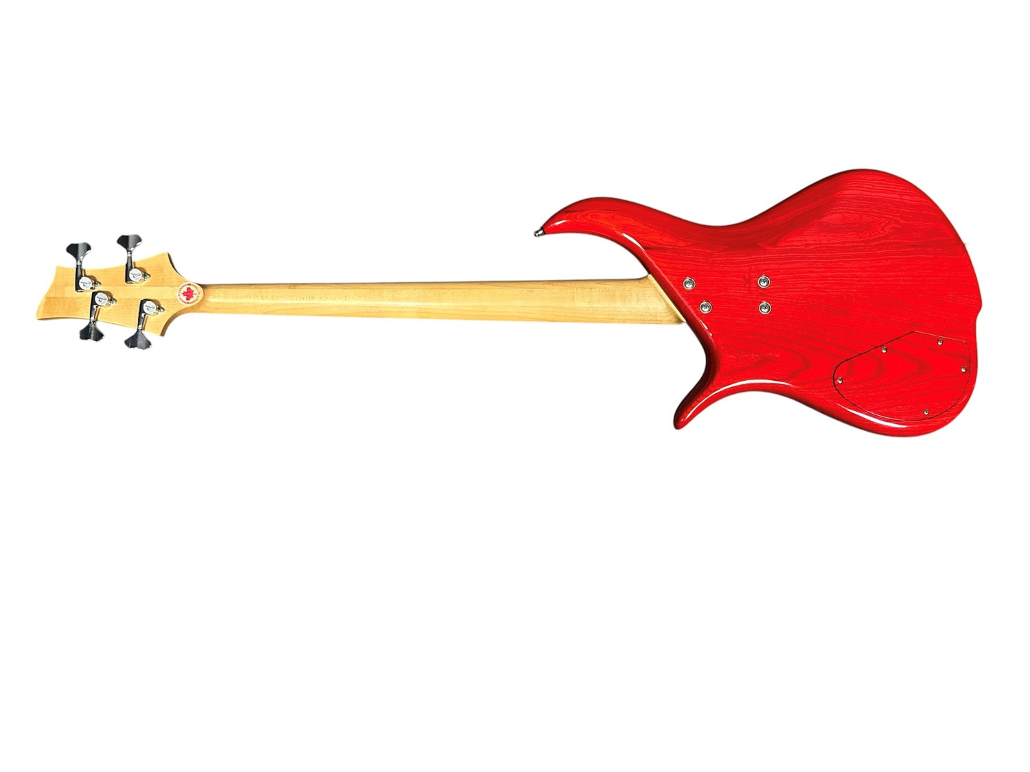 F BASS BN4 Trans Red, Maple Fingerboard, Very Good w/Cosmetic Flaws