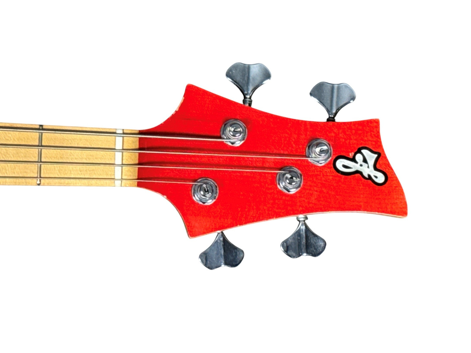 F BASS BN4 Trans Red, Maple Fingerboard, Very Good w/Cosmetic Flaws