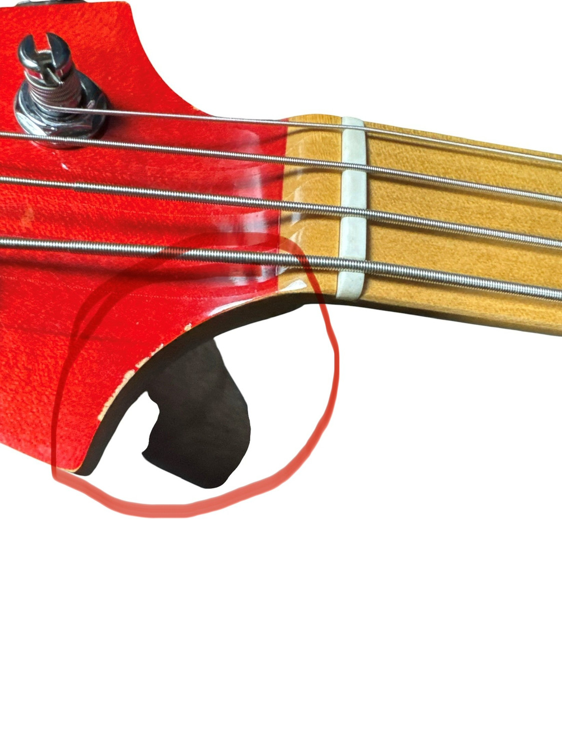 ベース F Bass bn-4 1993 F BASS BN4 Trans Red, Maple Fingerboard, Very Good w/Cosmetic Flaws