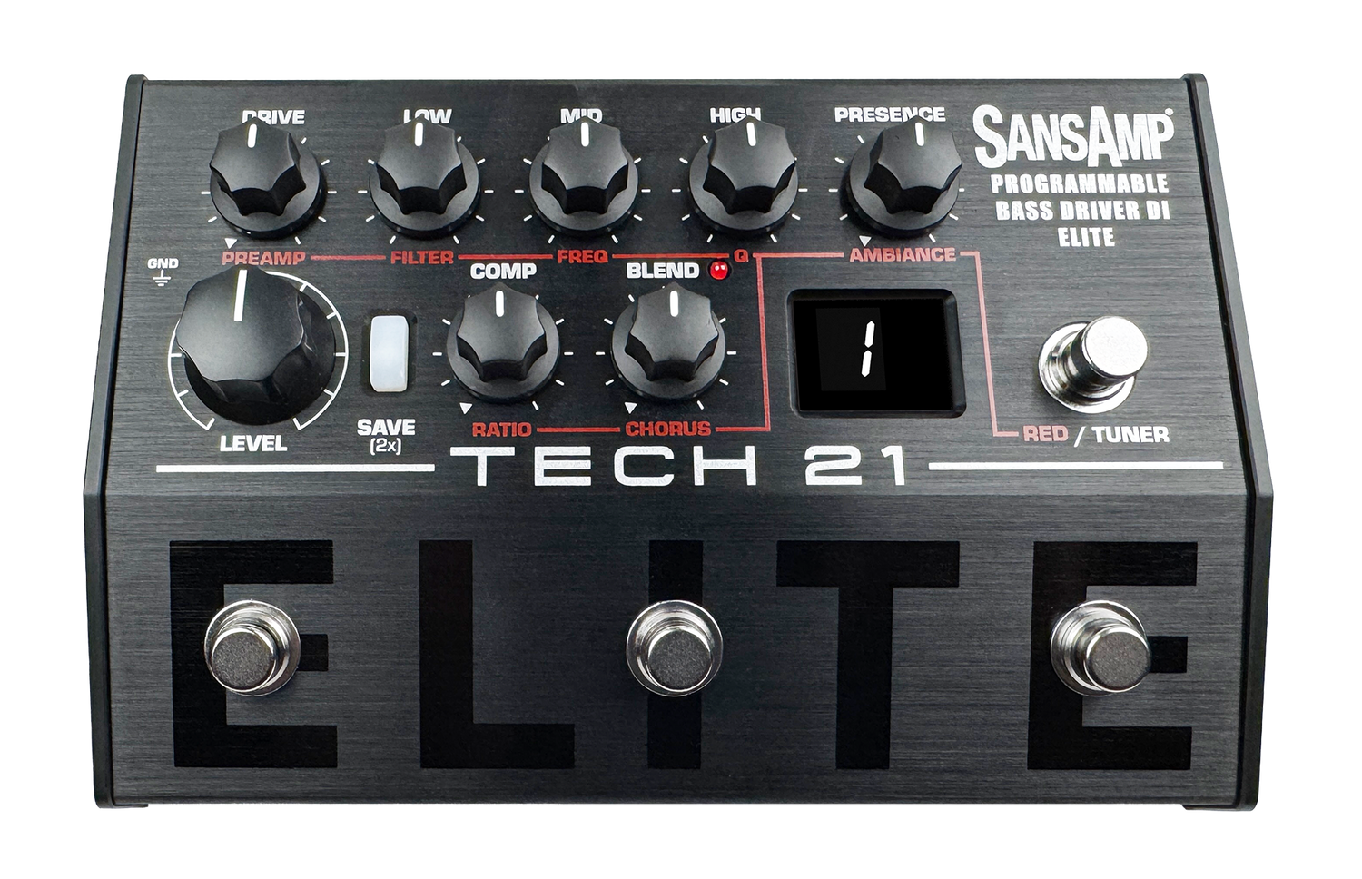 Tech 21 Elite Programable Bass Driver DI *ON ORDER ETA AUGUST 2026*