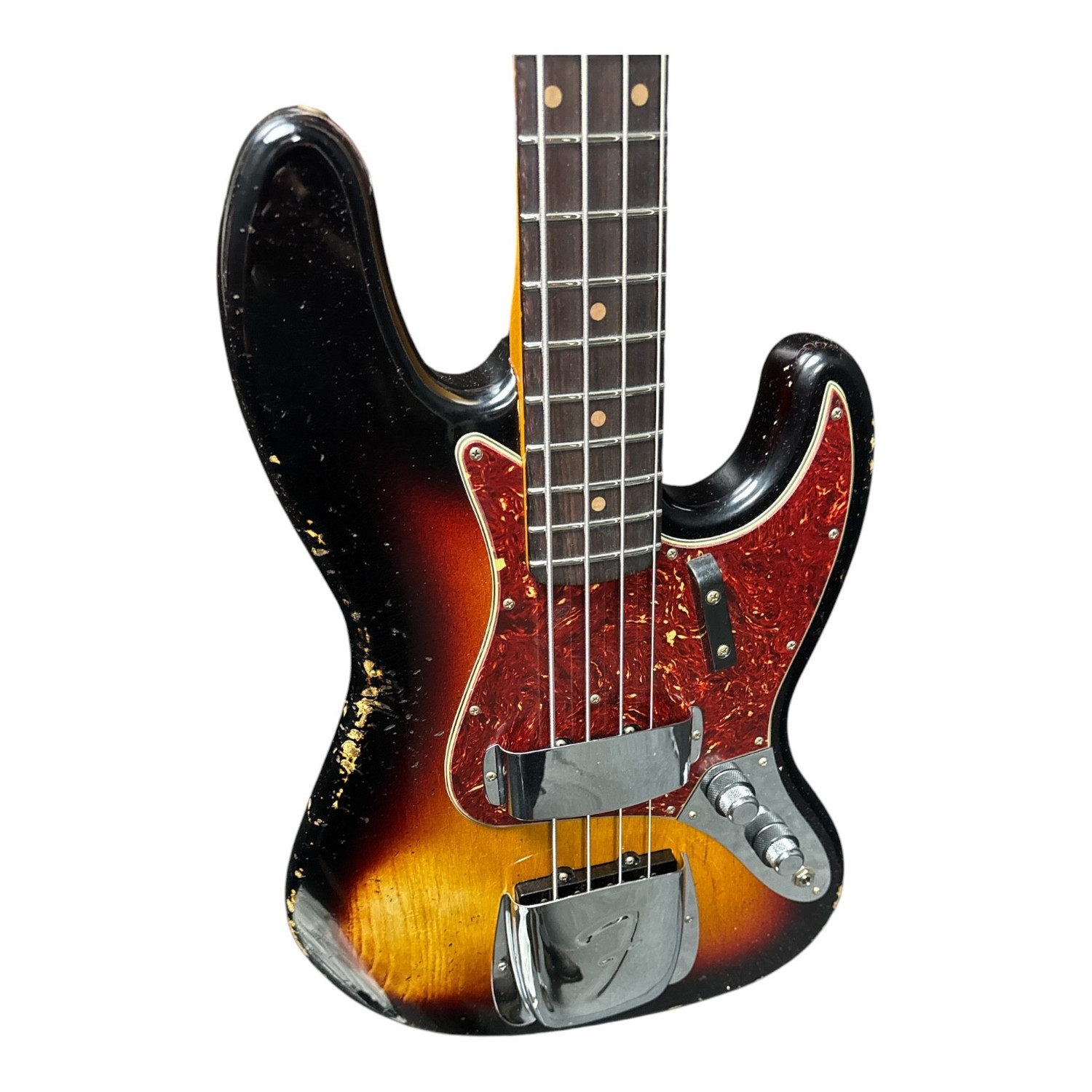Fender Custom Shop Heavy Relic 1961 Jazz Bass, Faded Bleached 3TSB