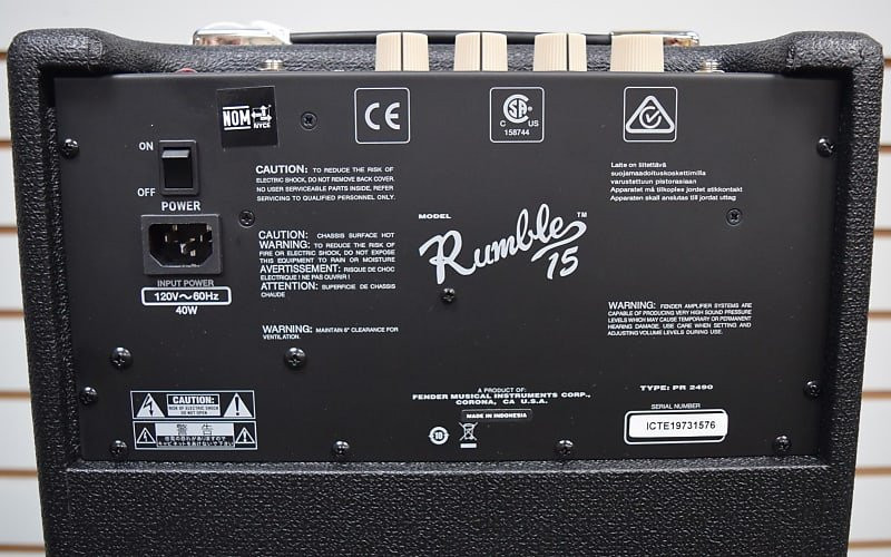 Fender Rumble 15 Bass Combo Amp - Bass Central